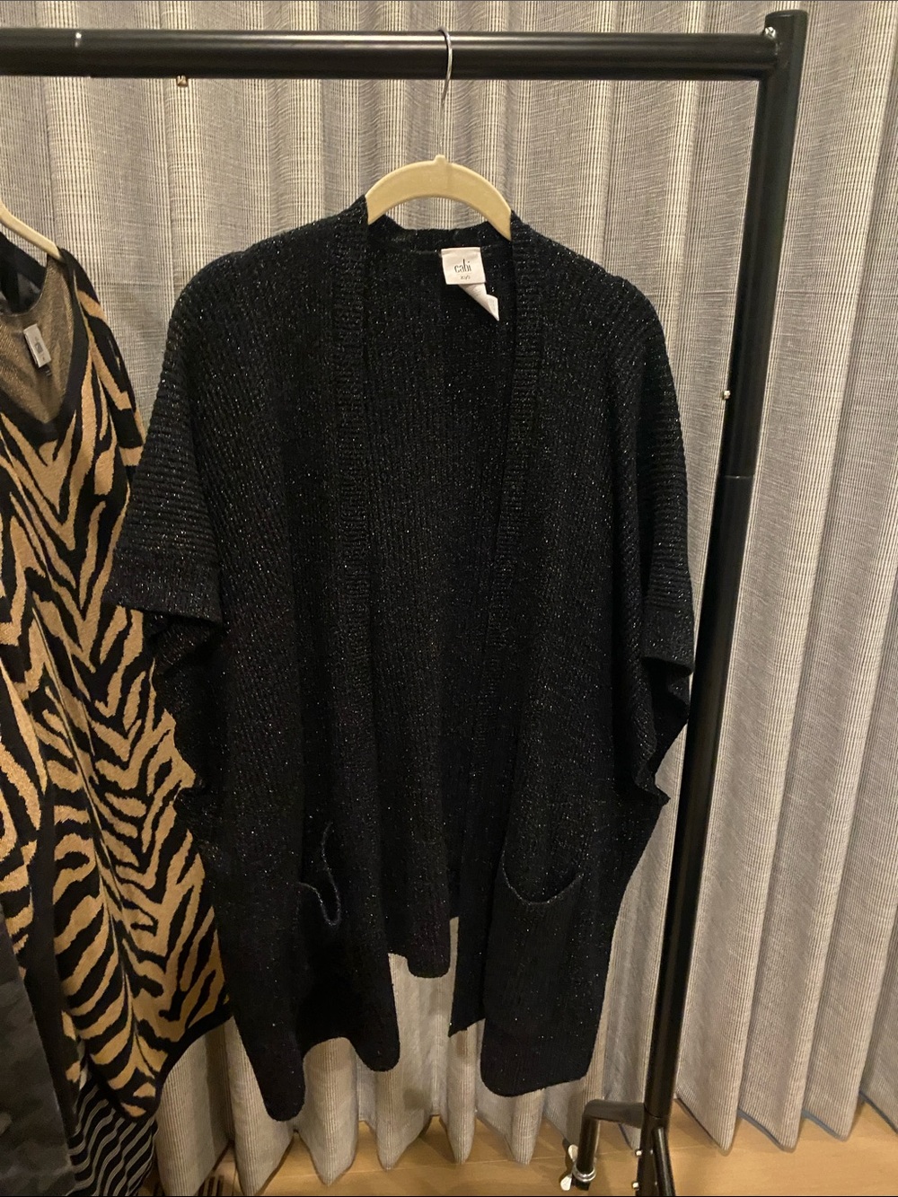 Cabi Sleeveless Sparkly Cardigan